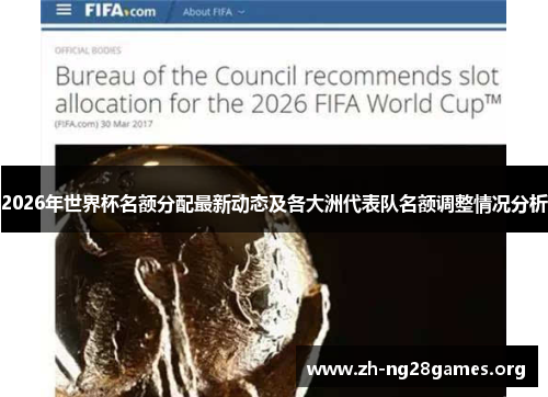2026年世界杯名额分配最新动态及各大洲代表队名额调整情况分析 2026年世界杯名额分配最新动态及各大洲代表队名额调整情况分析